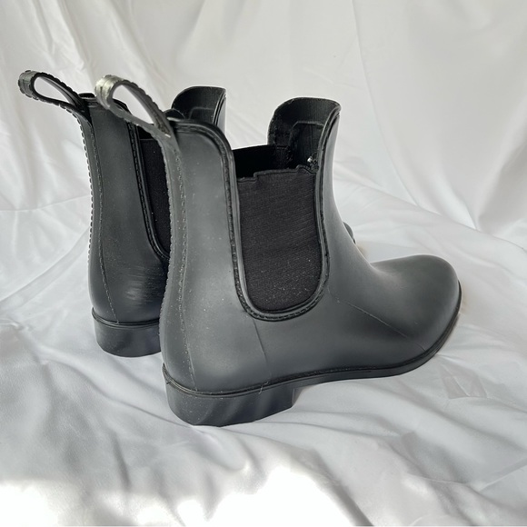 Black Chelsea Style Rain Boot - Picture 2 of 4